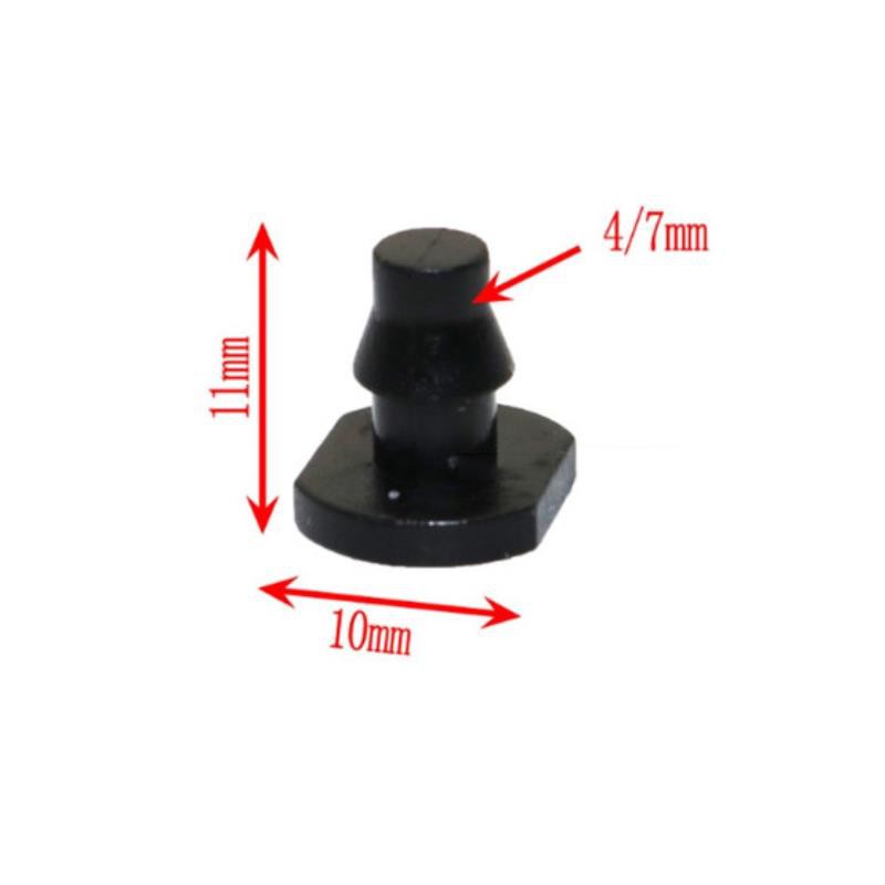 Package of 1000 4/7 mm PE LDPE PVC pipe end caps BIT47, End caps for