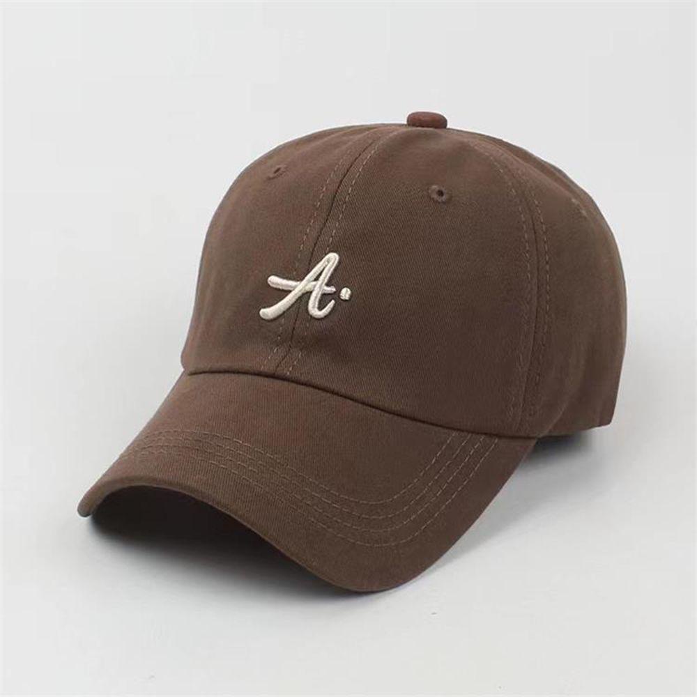 OCEANMAP Adjustable Letter A Baseball Cap Simple Korean Style Cap