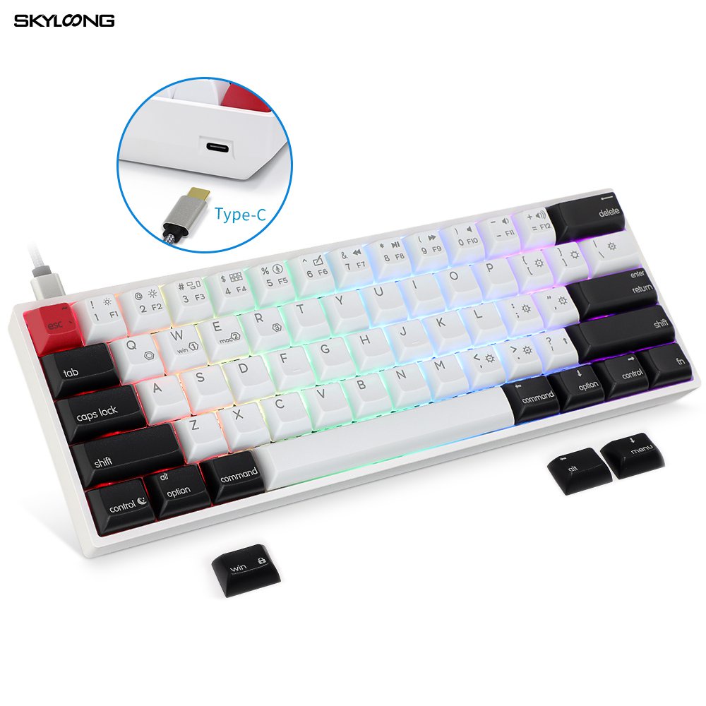 Geek Customized/SKYLOONG AK61S 61 Keys Hotswappable Bluetooth wireless