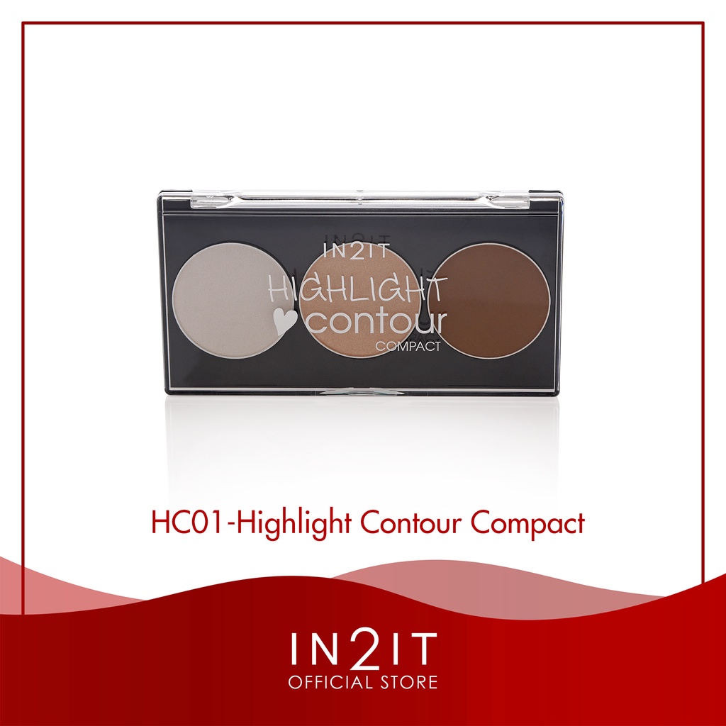 IN2IT Highlight Contour Compact 3x4g Make-up 01-HC01 | Shopee Philippines