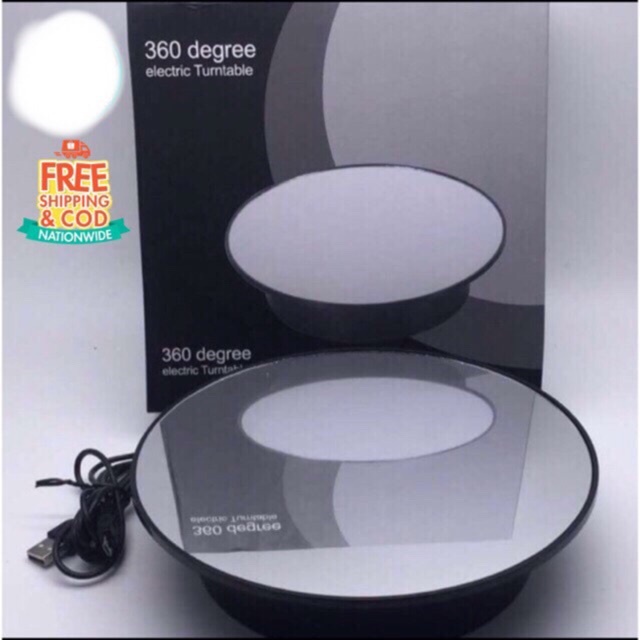 Items 20/25cm Rotating Display Stand 360 Degree Electronic Turntable