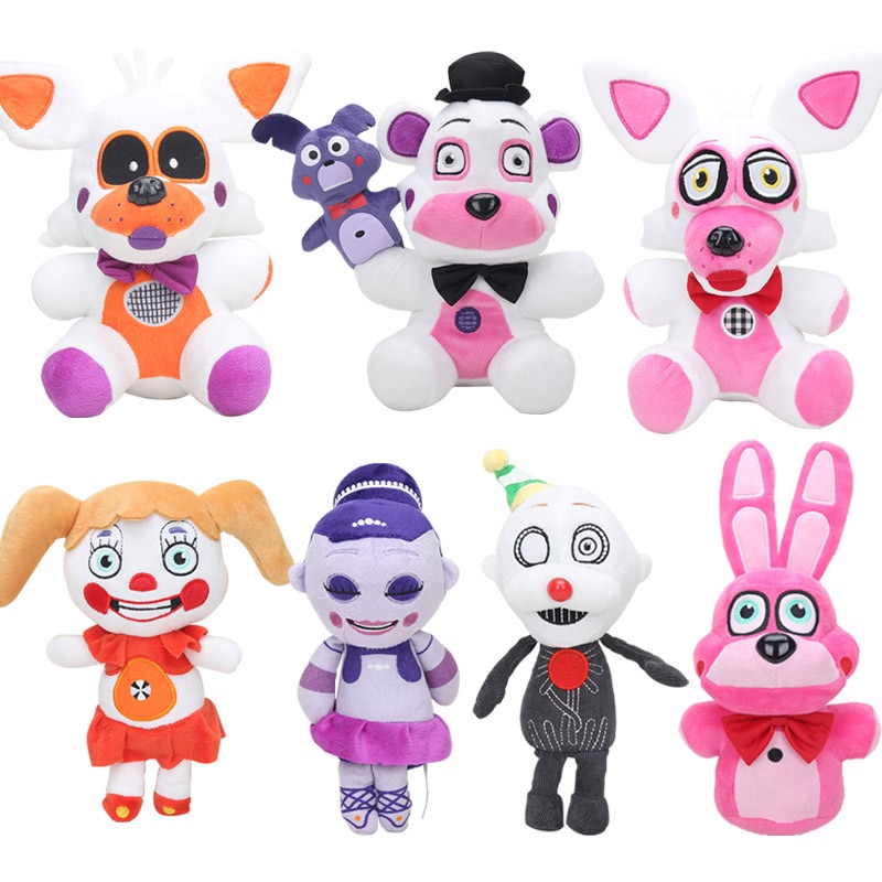 25cm Five Nights At Freddy's Sister Location FNAF Funtime Freddy Foxy  Ennard Plush Toy stuffed Dolls