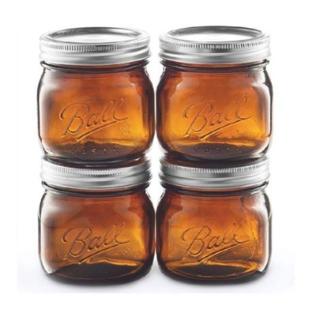 Ball Mason Jar Amber Wide Mouth Oz Shopee Philippines