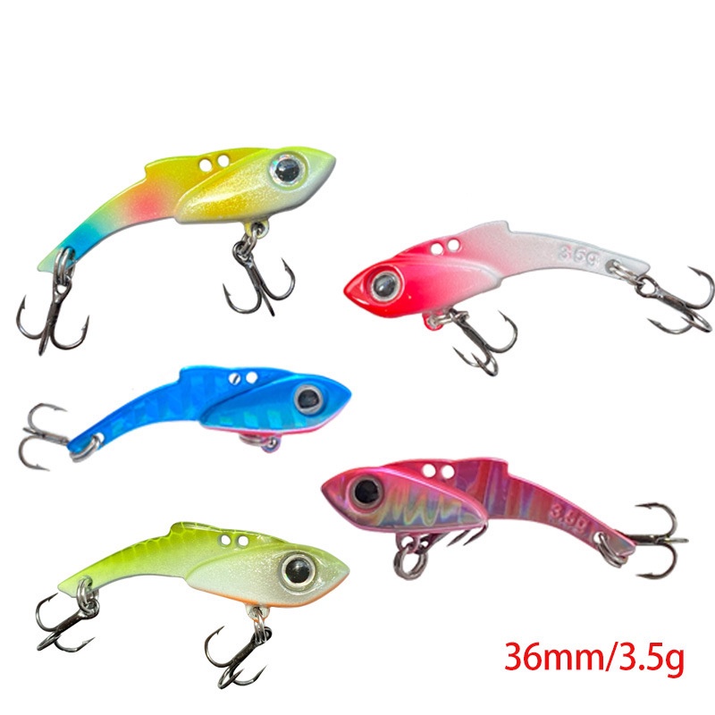 1pcs 36mm 3.5g Metal VIB Trout Hard Bait Trout Saltwater Winter Fishing  Lure Rockfish Pike Spinner