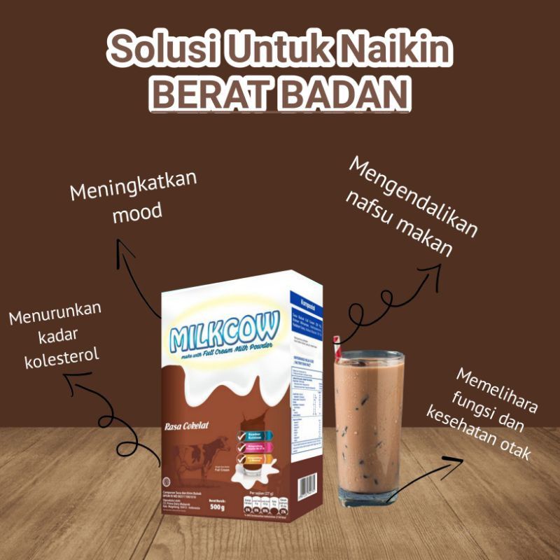 Milkcow Cow MILKCOW FULL CREAM Weight Gain Solution 500Gr | Shopee ...