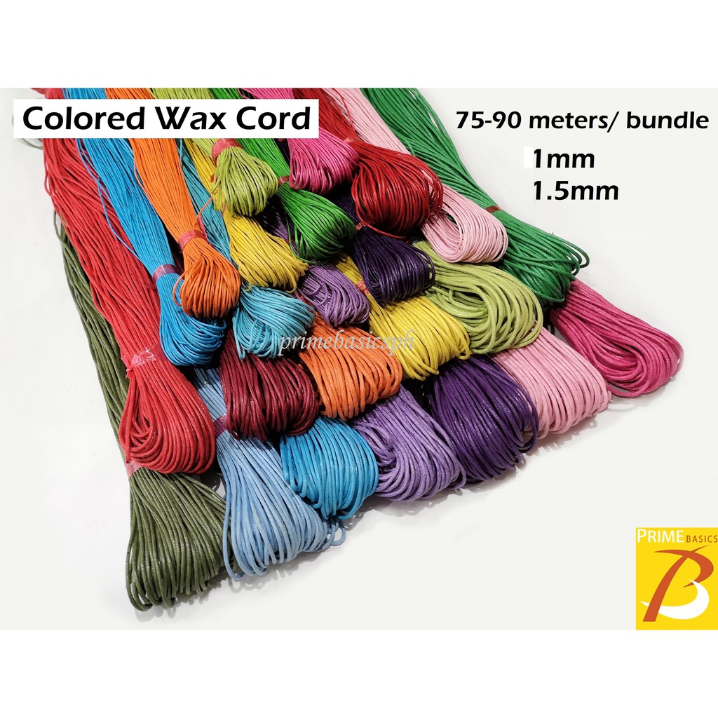 High Quality 1.5mm Colorful Waxed String