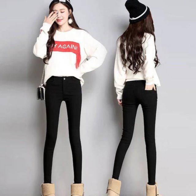 ☂Fast fish women s clothing clearance sale positive brand spring and autumn  stretch small feet imita