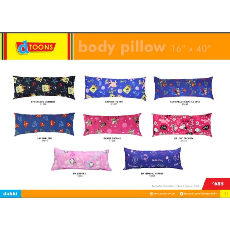 Dakki body outlet pillow