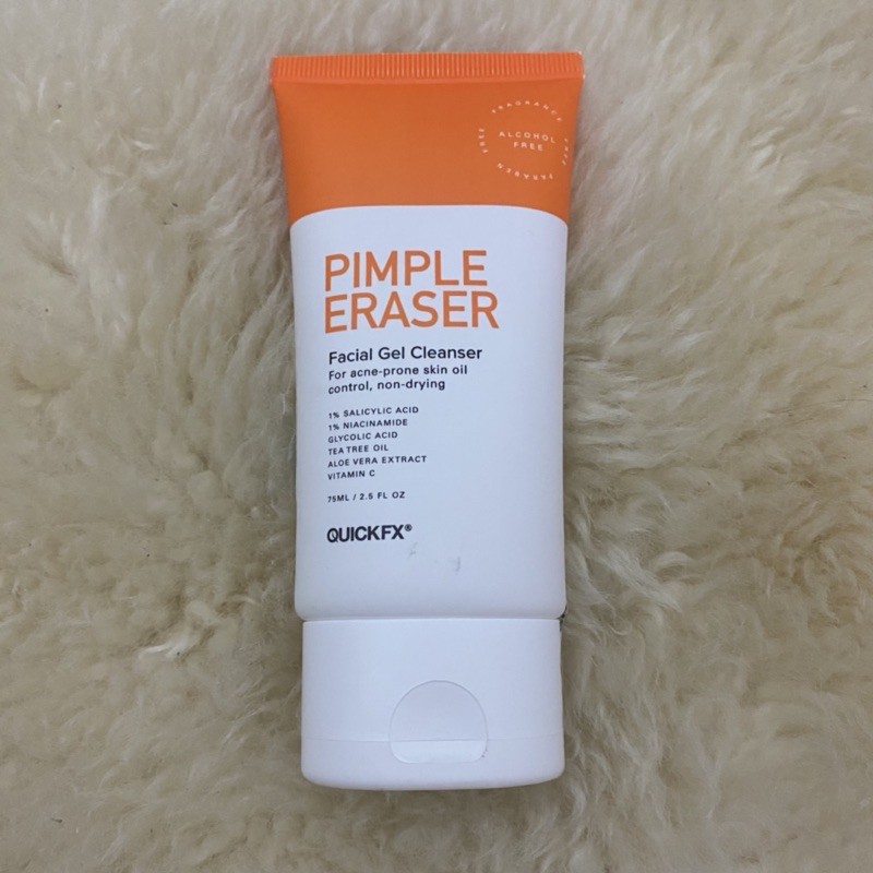 Brand New Auth QuickFX Pimple Eraser Facial Gel Cleanser/Quickfx Oil Free Sunscreen SPF 50+ 50ml