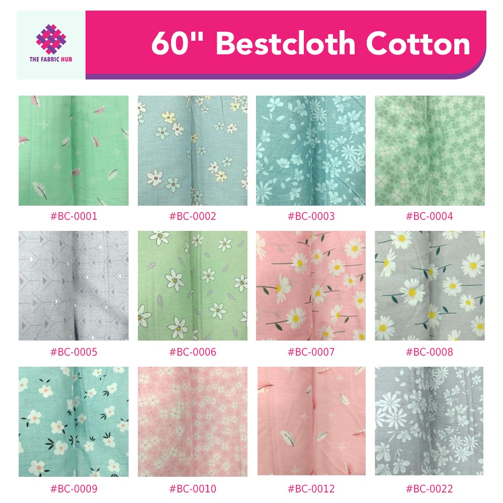 Fabric Hub Premium 60" Bestcloth Cotton (Cloth/ Tela) Sold per Yard