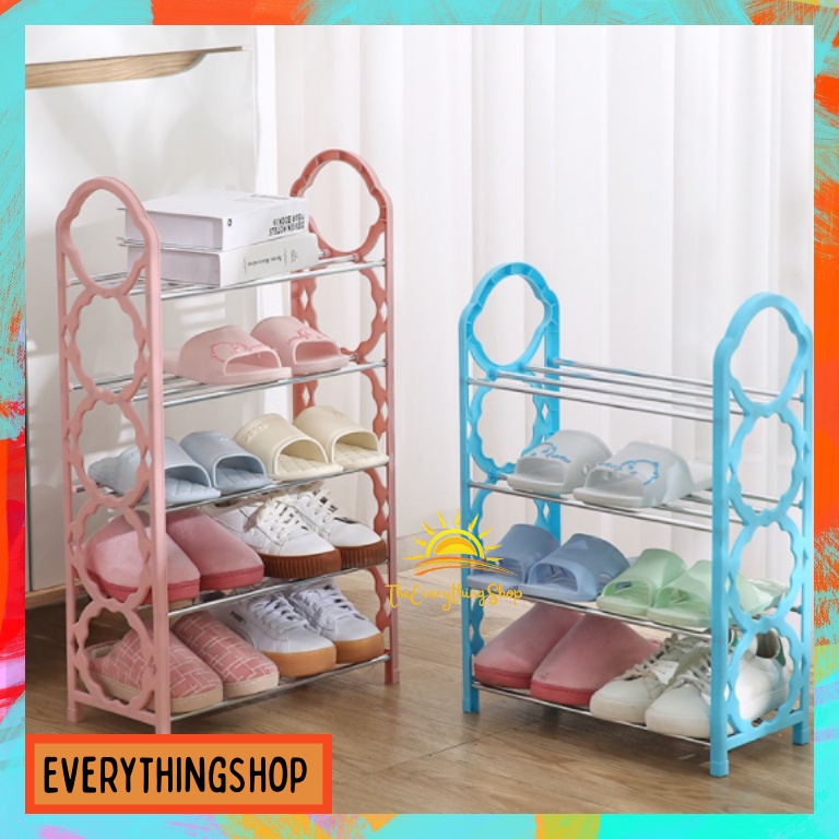 4 Layer Stainless Steel Display Shoe Rack Shoe Organizer Shoe Cabinet ...