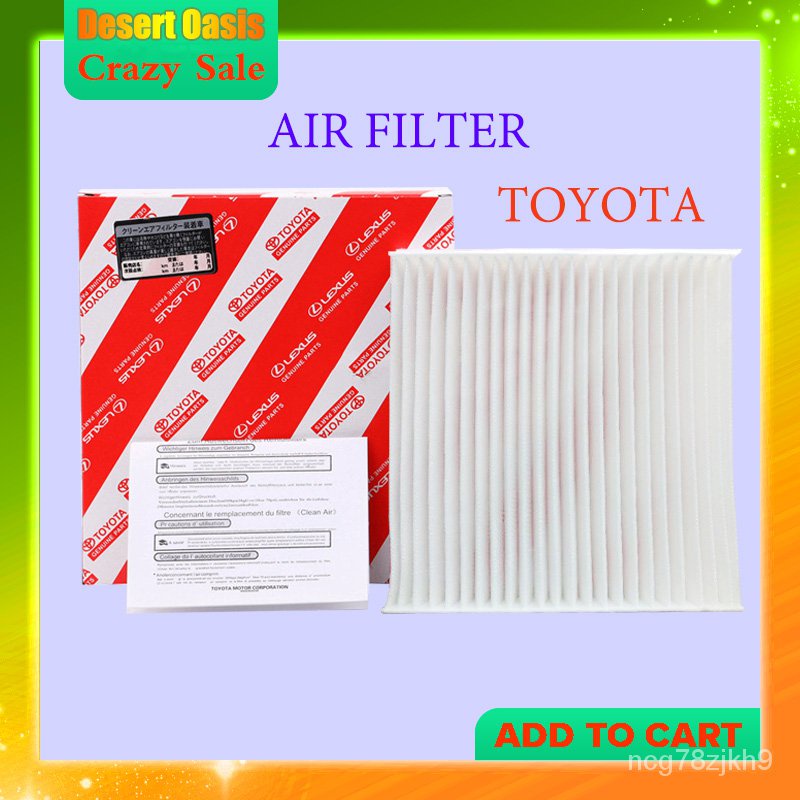 Toyota air conditioner, Air filter toyota, Yaris Vios Altis Vigo Fortuner Camry, genuine Toyota