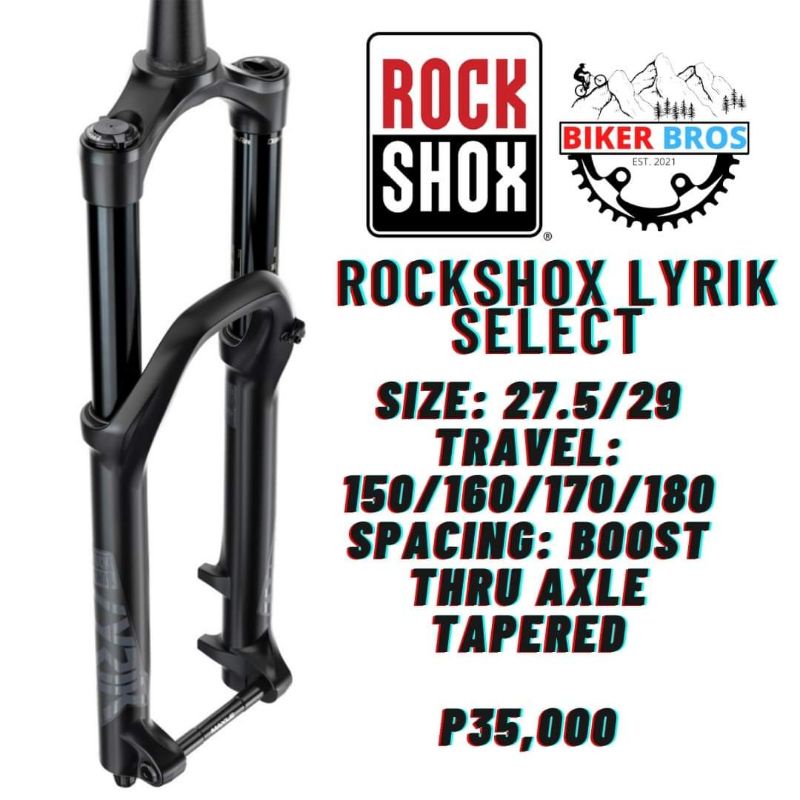 Rockshox Lyrik Select | Shopee Philippines