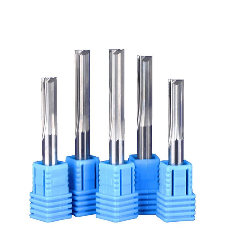 6mm 8mm Shank 2 Flutes Straight Router Bits for Wood CNC Engraving ...
