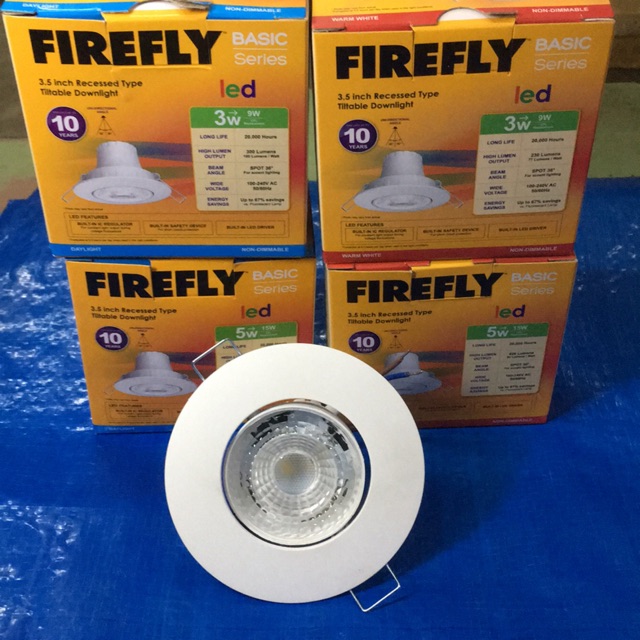 per pc Firefly tiltable downlight 3W & 5W daylight /warmwhite available ...