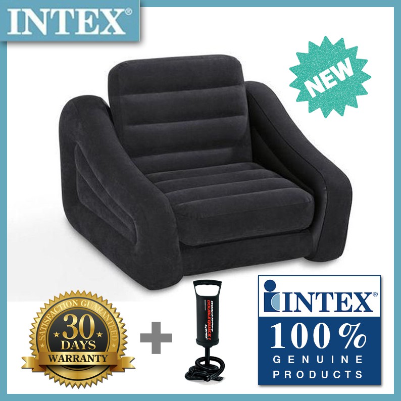 Intex One Person Inflatable Pull Out Chair Bed Sofa Baci Living Room