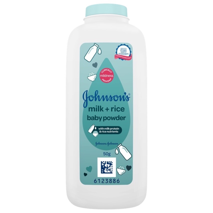 Johnson's Milk+Rice Baby Powder 50g | Shopee Philippines
