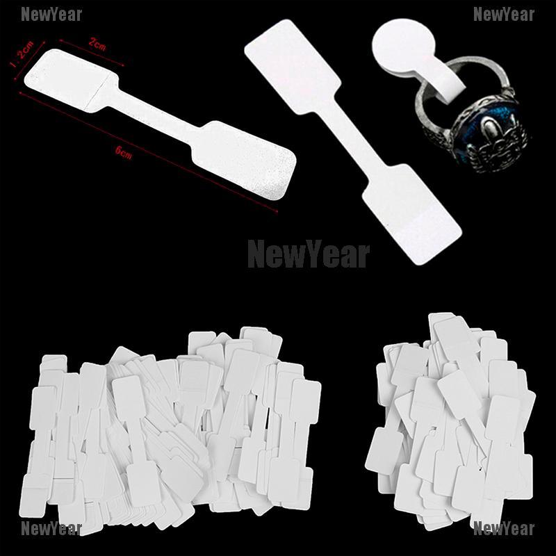 SOAC 300pcs Price Tags with String Jewelry Price Tags Blank Price Tags Clothing Price Tags, Size: Small, White