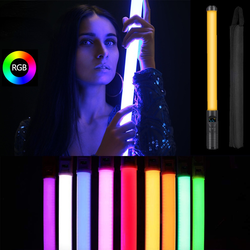 LED tube light rgb color handheld photography light pavotube for video