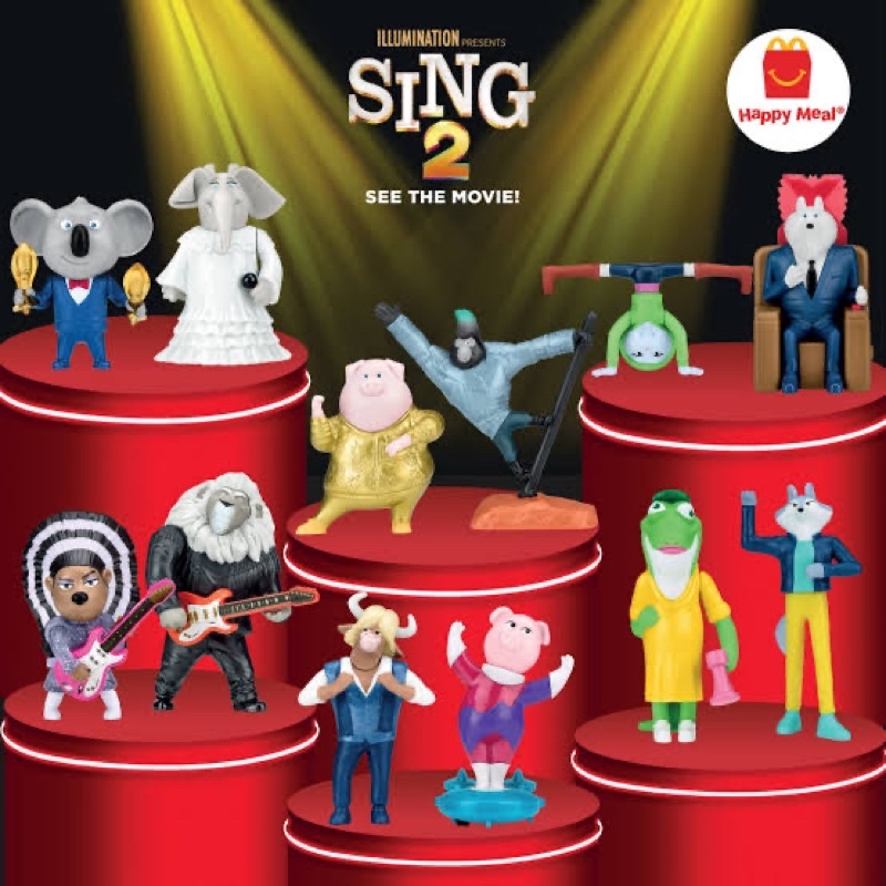 SING 2 Characters Happy Meal Toys | Shopee Philippines