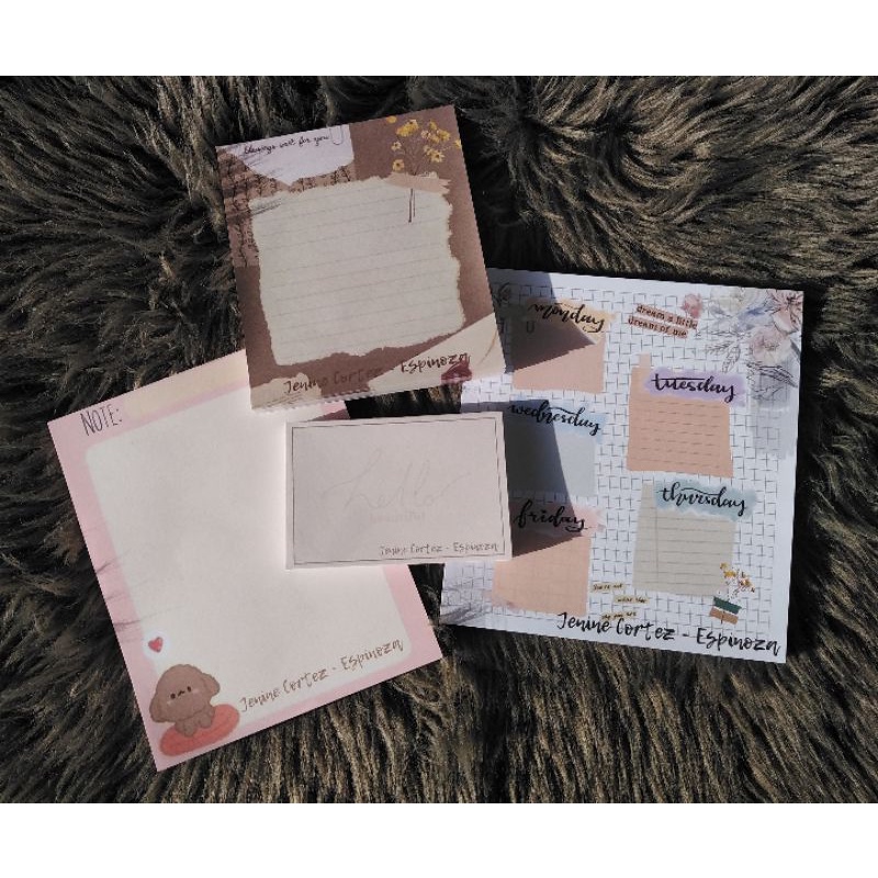 PERSONALIZED NOTEPAD SET (YOUR OWN DESIGN) Shopee Philippines