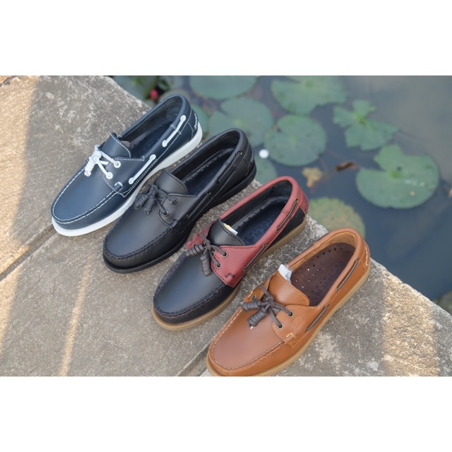 Top sider deals leather shoes