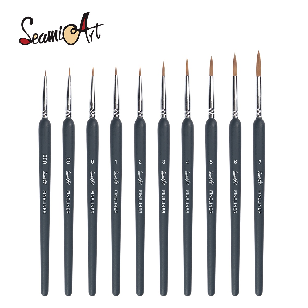 SeamiArt 1pc Hook Line Paint Brush Set Watercolor Acrylic Oil Painting ...