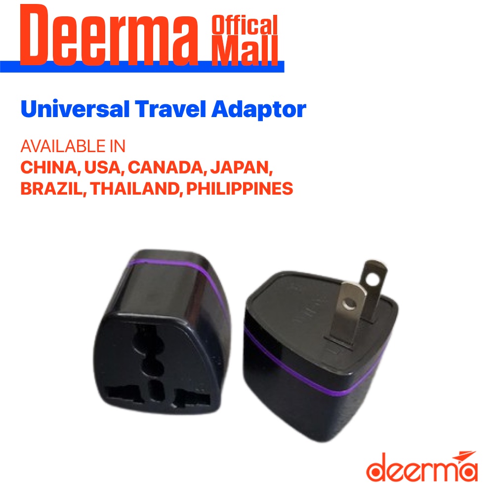 Deerma Universal Travel Adaptor Outlet Plug Adapter Converter China to