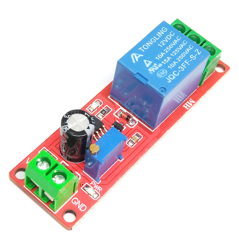 0 to 10s Delay DC 12V Delay Relay Shield NE555 Timer Delay Switch Relay ...