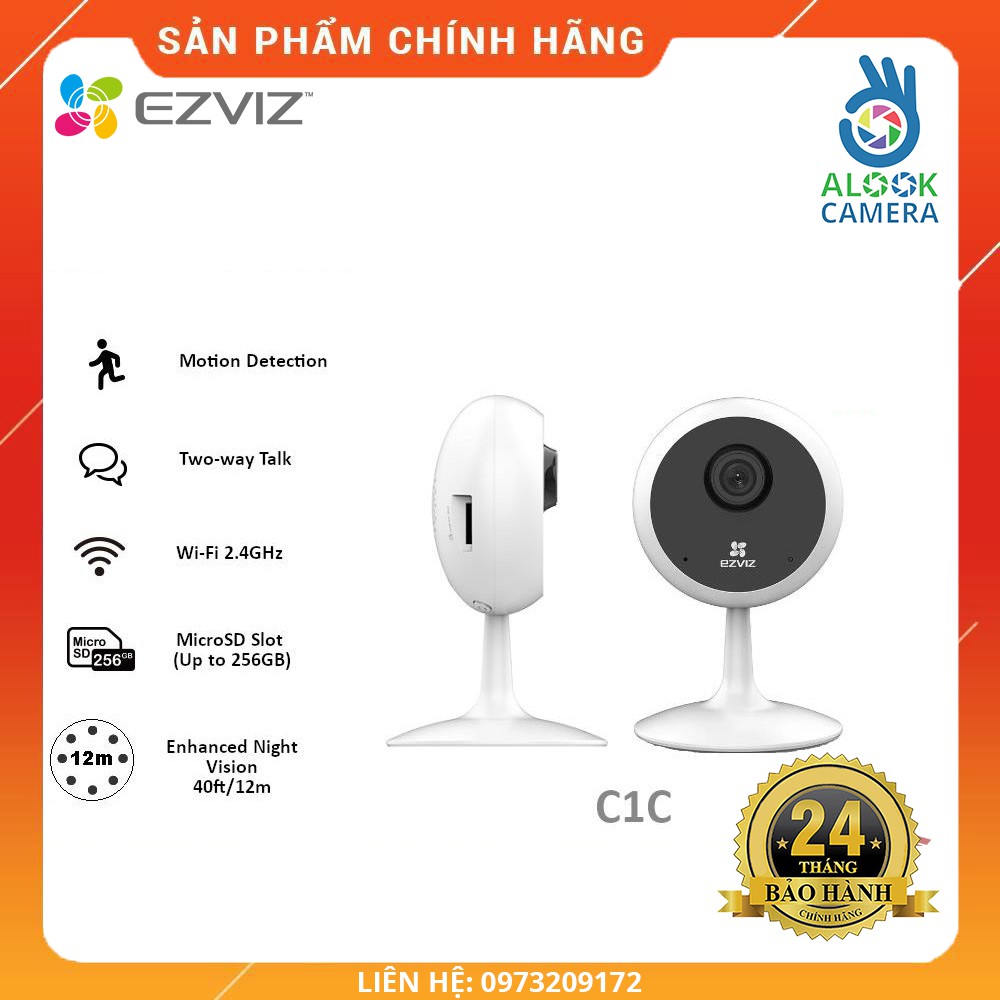 Ezviz C1C Wifi IP Camera (B) -1080P (CS-C1C-1D2WFR) - Genuine Product ...