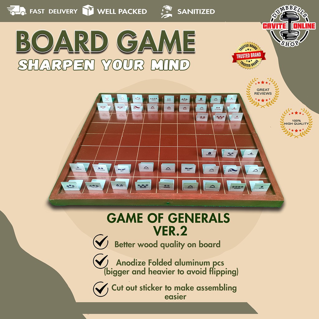 Game of The Generals Version 2 Wooden Foldable Shopee Philippines