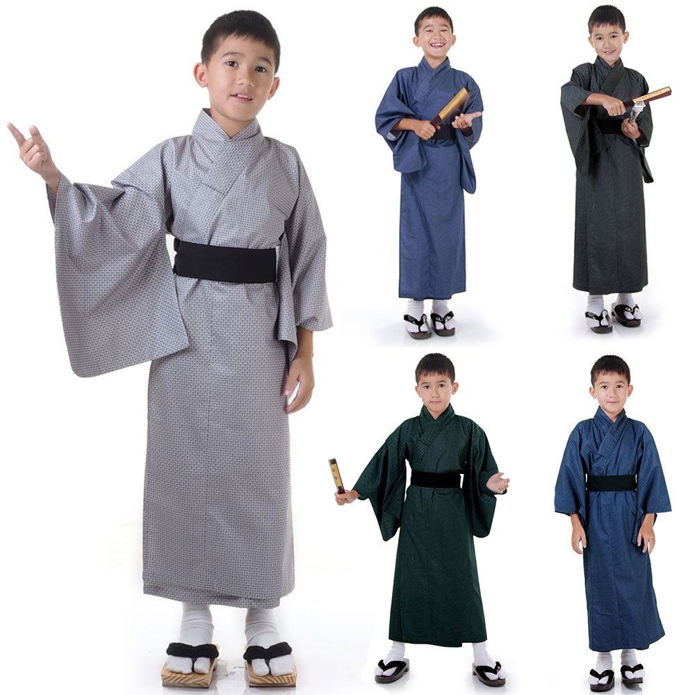 Japanese Kimono Yukata For Boys Fancy Dress