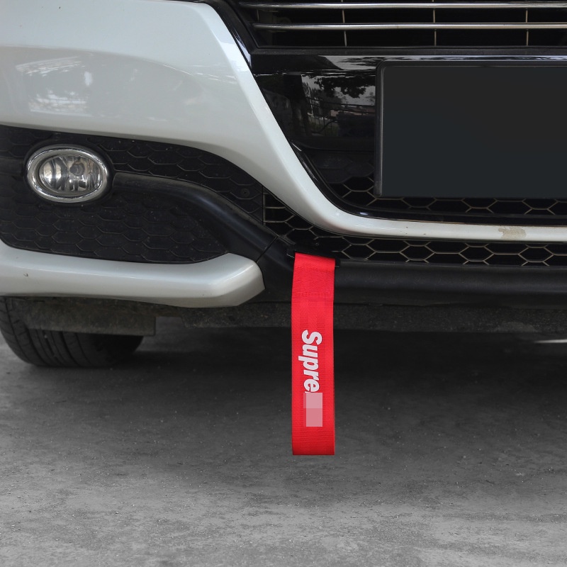 Supreme Car Tow Rope Front and Rear Bumper Decorations Modification ...