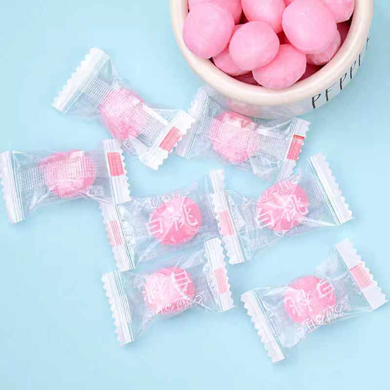 Jingte White Peach Fruit Juice Hard Candy Snack Candy Girl Gift Halloween Candy Wholesale100g