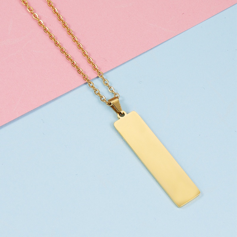 Vertical on sale rectangle necklace