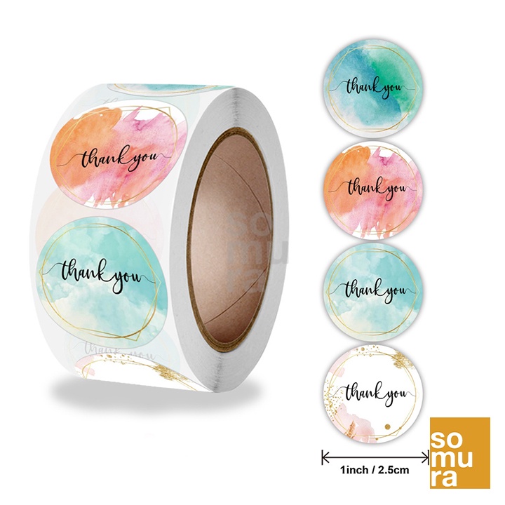 Thank you Appreciation Label Sticker 1 INCH 500 PCS./Roll (SSC550 ...