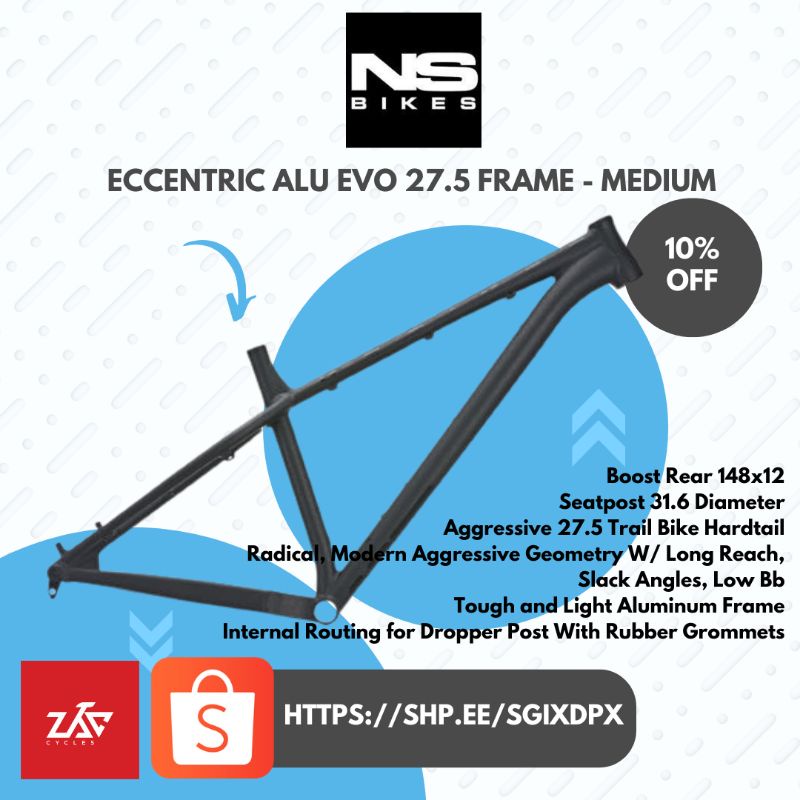 NS Bikes Eccentric Alu EVO 27.5 Frame Medium