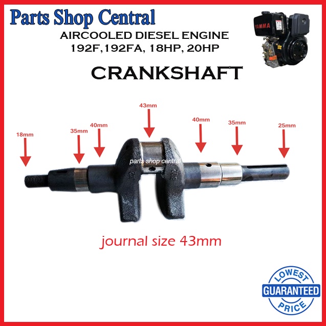 Honda shine crankshaft discount price