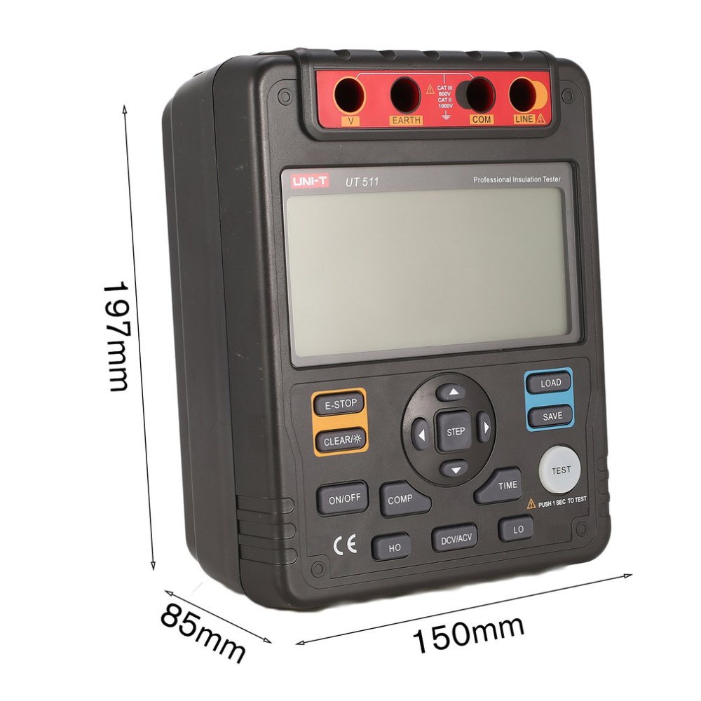 UNI-T UT511 UT512 Insulation Resistance Tester 1000V Automatic Range ...