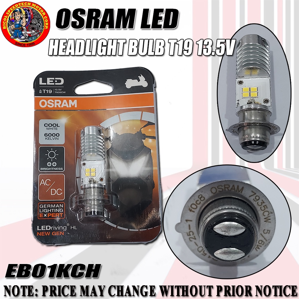 HEADLIGHT BULB T9 13.5V OSRAM LED 7935 CW 1LEG (EB01KCH) Shopee Philippines
