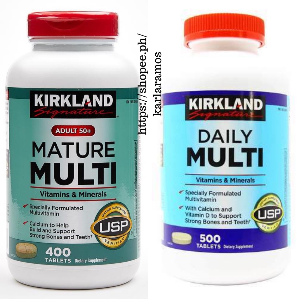 Kirkland Daily Multi Vitamins and Minerals 500 tablets, OR Kirland