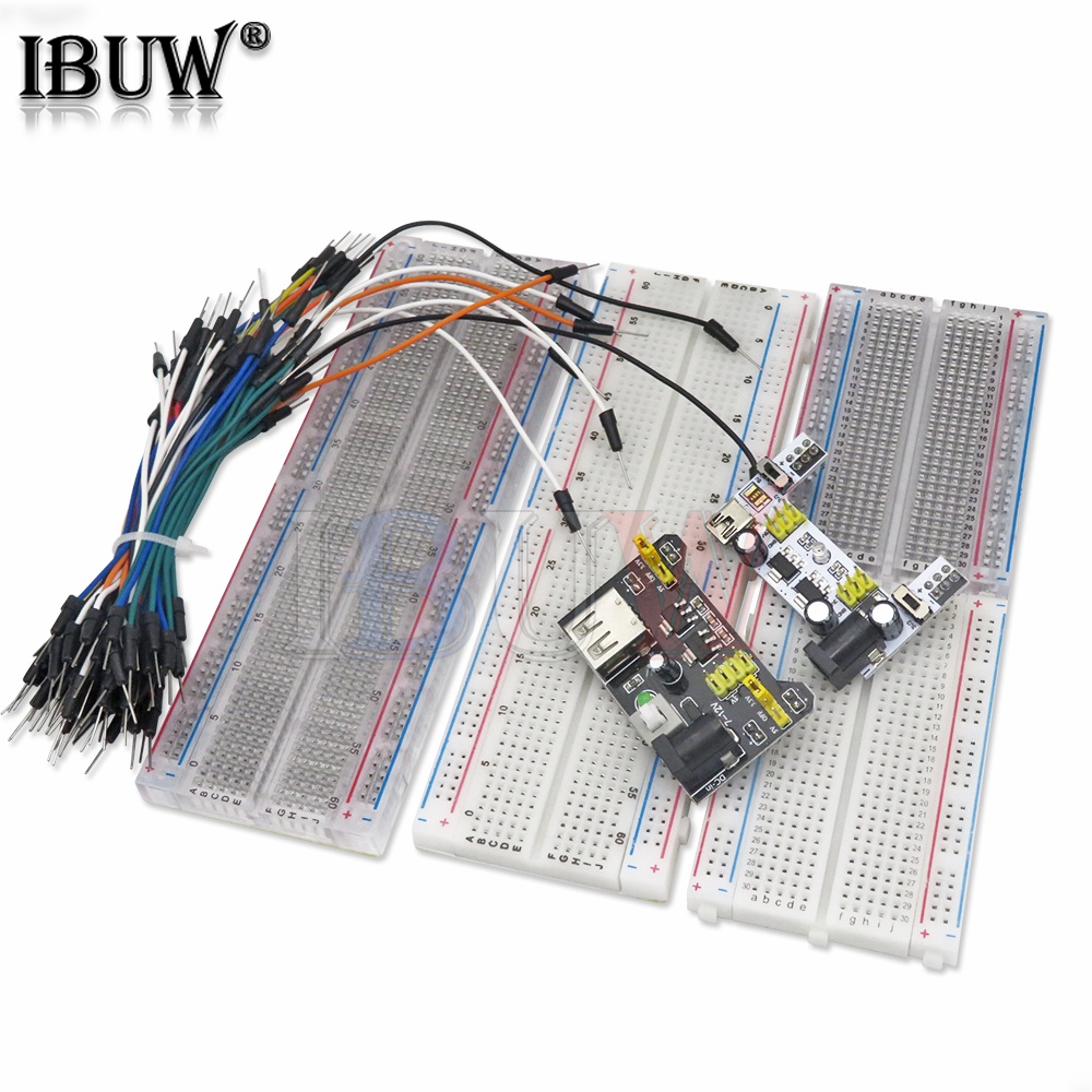 1PCS MB-102 MB102 Breadboard 830 / 400 Point Solderless PCB Bread Board ...