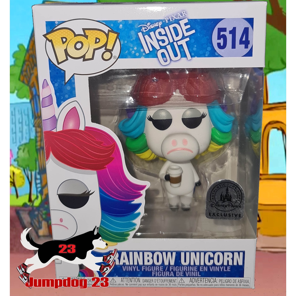 Funko Pop! Disney Exclusive! Rainbow Unicorn Inside Out with Free ...