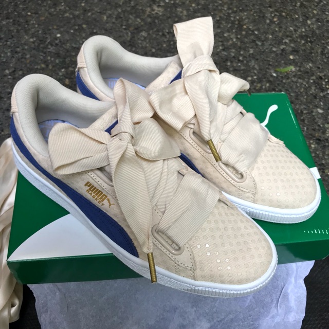 Puma basket heart shop denim