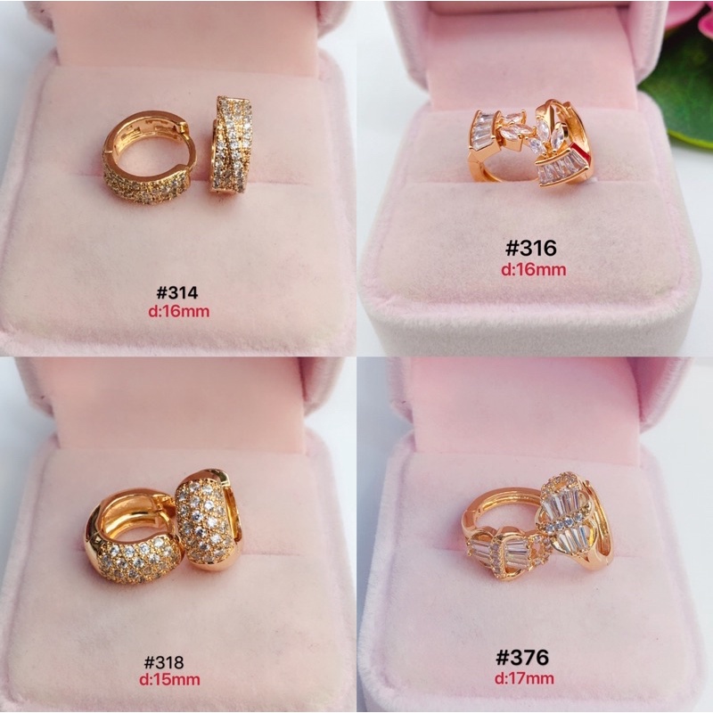 Round Rose Gold Earrings For Women – Rhinestone Glitter Dangle Earrings, Fashion Jewelry Gift - View #6