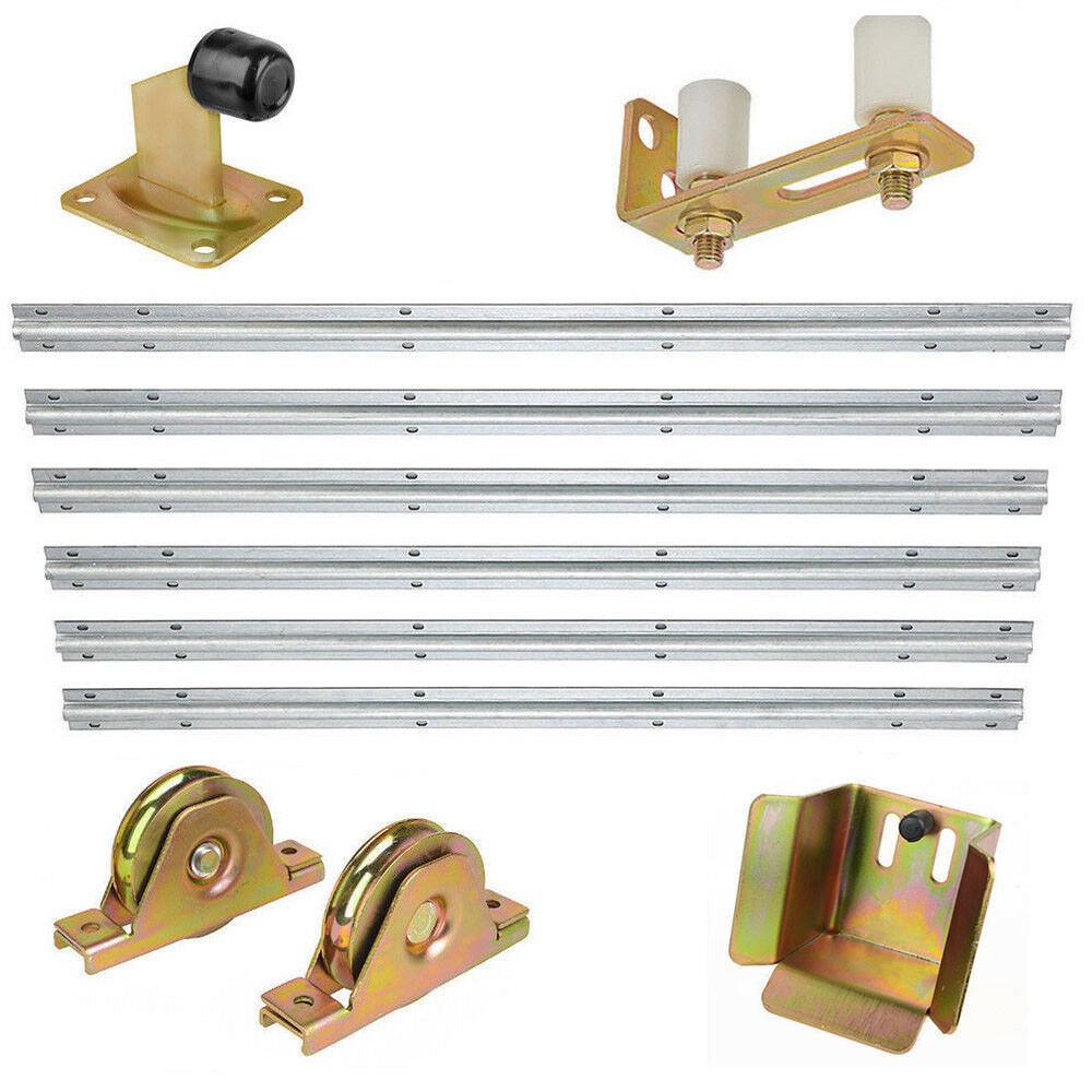 Sliding Gate opener motor Hardware Kit Track Wheels Stopper Roller ...