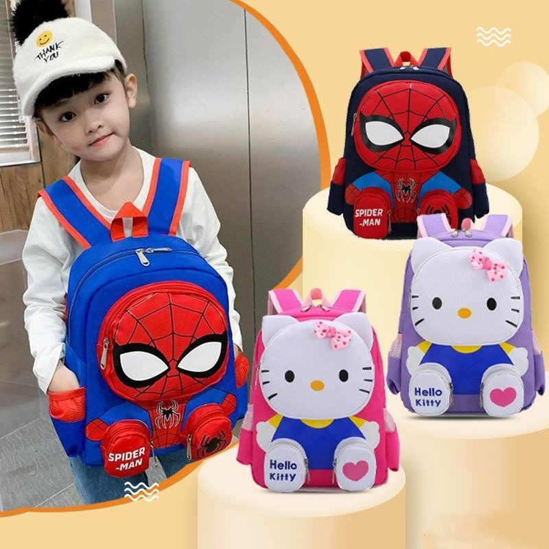 Hello Kitty Bag For kids Boy Girl Fashion 3D Cartoon Character Bag for ...