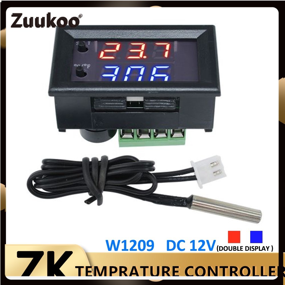 DC 12V -50-110°C W1209WK Digital thermostat Temperature Control Smart ...