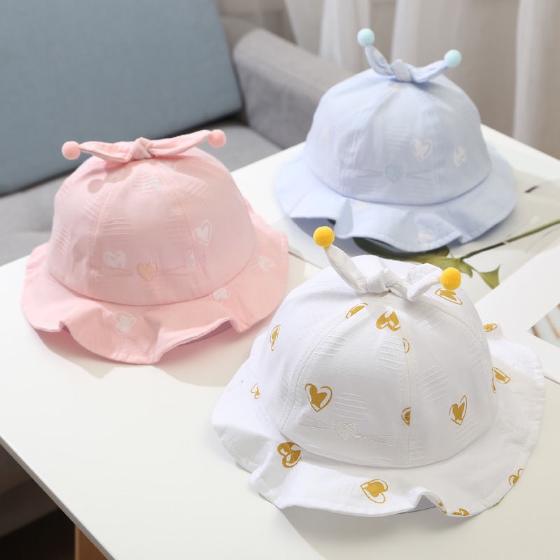 Baby Hat Spring Summer Thin Style 3-6-12-24 Months Male Female Bucket ...