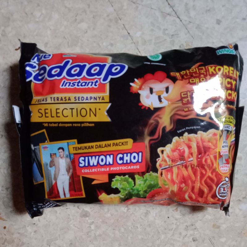 Mie Sedaap Cup Special Edition Photocard Siwon Choi Super Junior